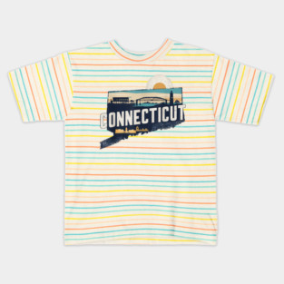 Connecticut State Of Connecticut Retro Connecticut Kids T-Shirt