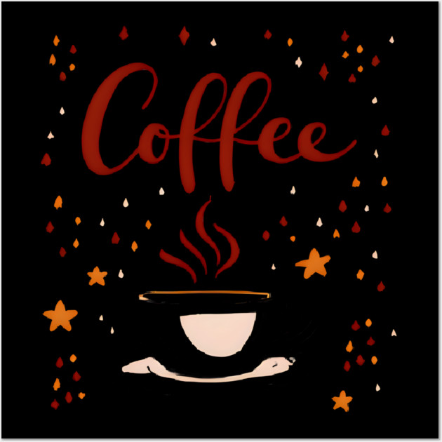 Coffee Writing Time for Creators Wall Art by SR8891