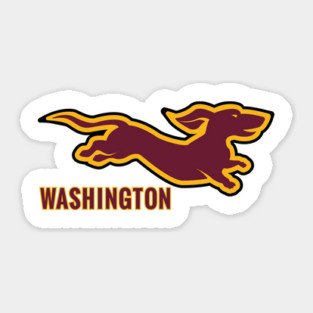 Washington Commanders - Dachshund Sticker