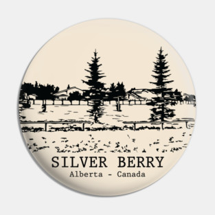 Silver Berry - Alberta Pin