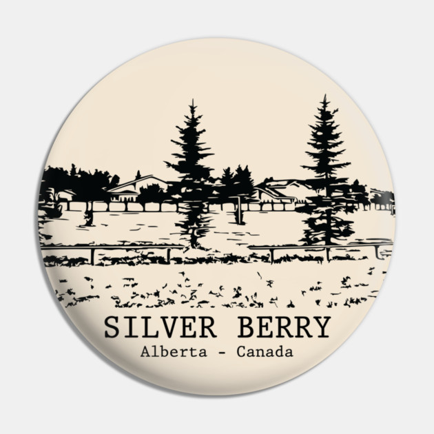 Silver Berry - Alberta Pin by Lakeric