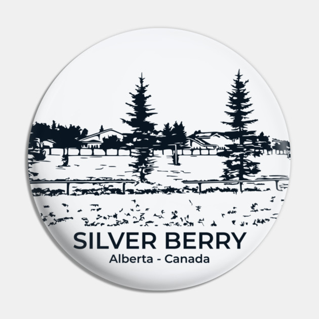 Silver Berry - Alberta Pin by Lakeric