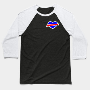 Bills Heart Baseball T-Shirt