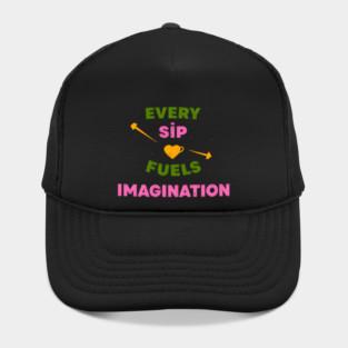 Sip Coffee Writing Flow of Words Hat