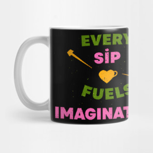 Sip Coffee Writing Flow of Words Mug