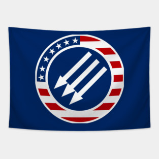 USA Anti-Fascist Arrows Tapestry