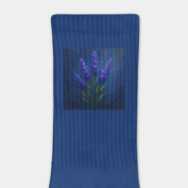 Lavender Bouquet Abstract – Impasto Oil Floral by Sharafeldin  's Store