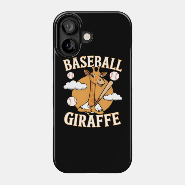 Baseball Giraffe – Funny Animal Sports Phone Case by MakerMind8.2