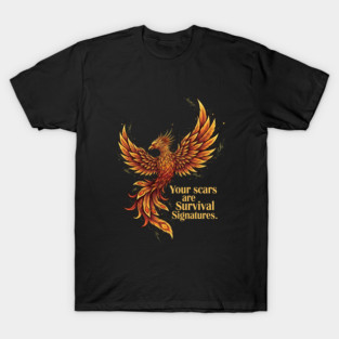 🔥 Scars to Strength – Survival Signature Inspirational T-Shirt