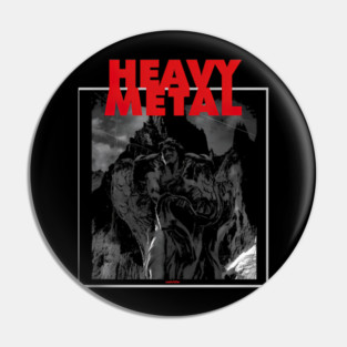 Heavy Metal Magazine Dark Fantasy Sci Fi Art Pin