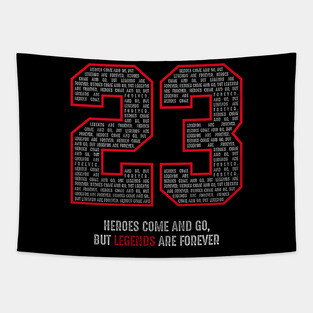 Jordan Basketball Airness Chicago 23 Legend Tapestry