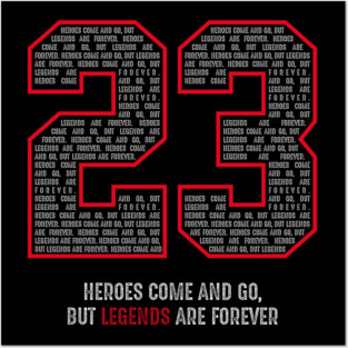 Jordan Basketball Airness Chicago 23 Legend Posters and Art