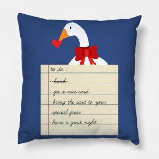Untitled Valentine Goose Pillow