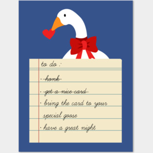 Untitled Valentine Goose Posters and Art