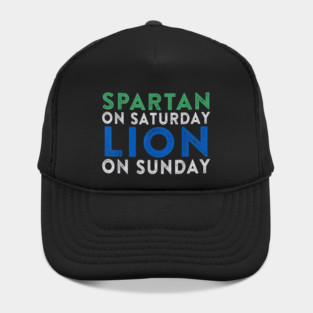 Detroit Lions - Spartan on Saturday, Lion on Sunday Hat