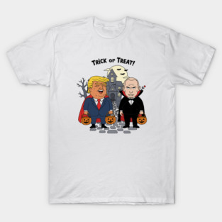 Funny Trump Putin Halloween, Political Humour, Trick or Treat, Spooky Season Graphic T-Shirt