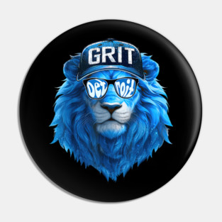 Detroit Lions - Grit Beanie & Shades Pin