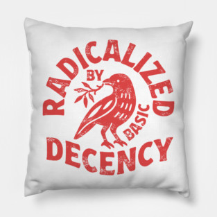 radicalized by basic decency Pillow