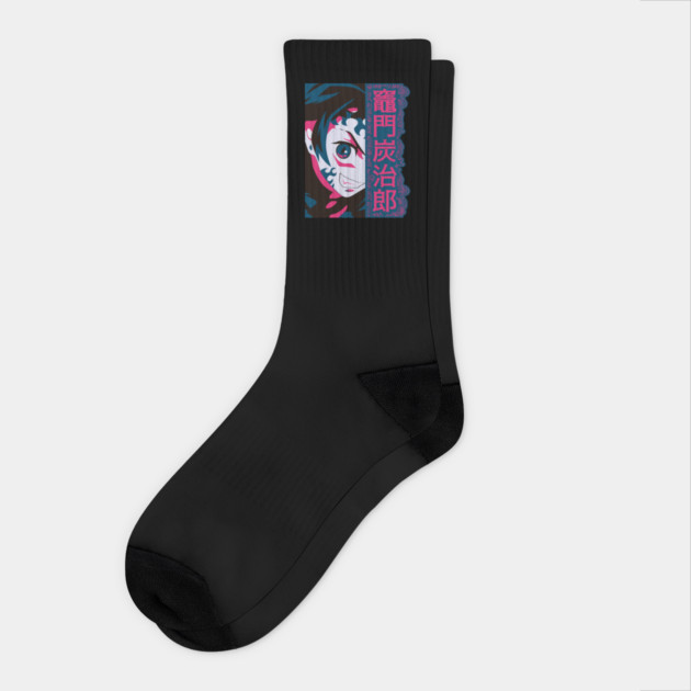 Kamado Tanjiro - Demon Slayer Socks by Otaku Vibes