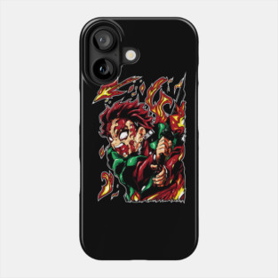 Tanjiro Sun Breathing Form - Kimetsu no Yaiba Phone Case