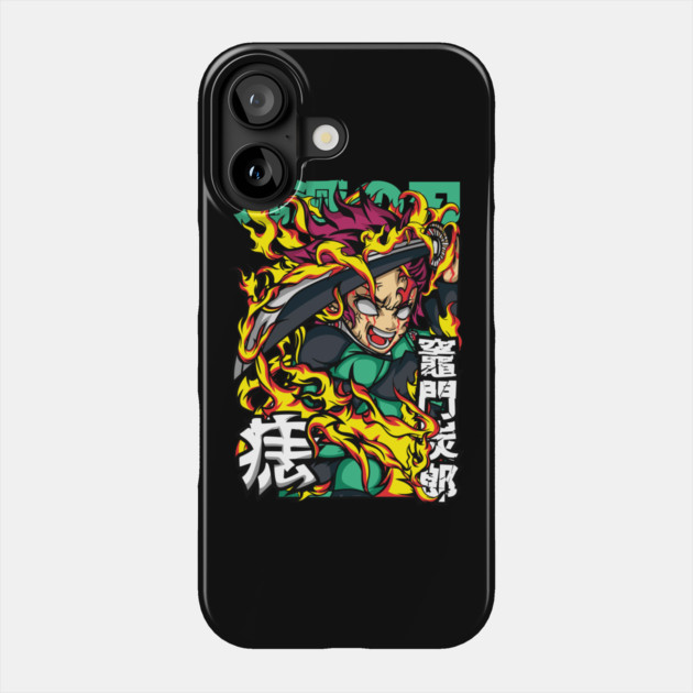 Kimetsu no Yaiba - Tanjiro Sun Breathing Form Phone Case by Otaku Vibes