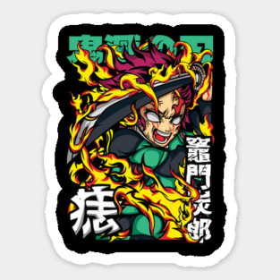 Kimetsu no Yaiba - Tanjiro Sun Breathing Form Sticker