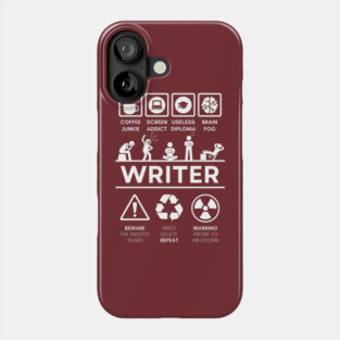 Funny Writer Job Description Office Humor Phone Case