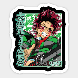 Tanjiro Kamado Hinokami Kagura Demon Slayer Sticker