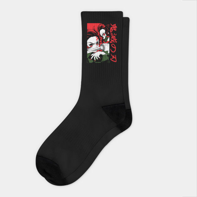 Tanjiro Kamado and Nezuko Socks by Otaku Vibes