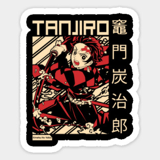 Tanjiro Kamado water Breathing Style Sticker