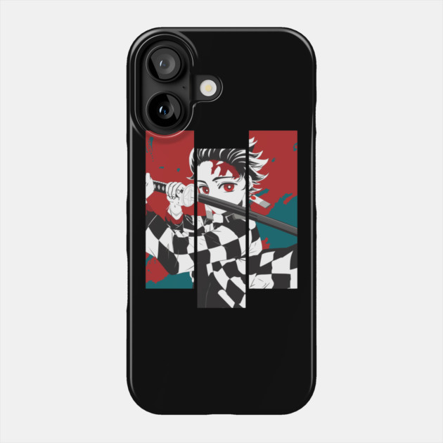 Tanjiro Kamado Red Art - Demon Slayer Phone Case by Otaku Vibes