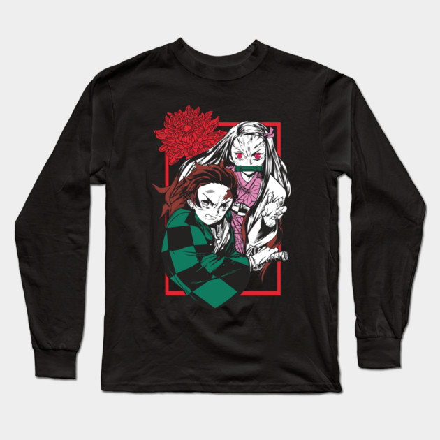 Tanjiro and Nezuko Kamado - Kimetsu no Yaiba Long Sleeve T-Shirt by Otaku Vibes