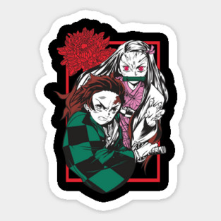 Tanjiro and Nezuko Kamado - Kimetsu no Yaiba Sticker