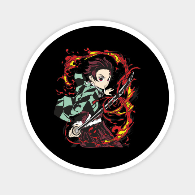 Kimetsu no Yaiba - Tanjiro Hinokami Kagura Magnet by Otaku Vibes