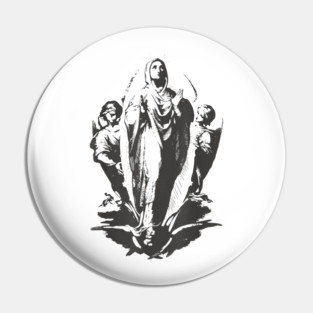 Assumption Art Blessed Catholic Tradition Pin