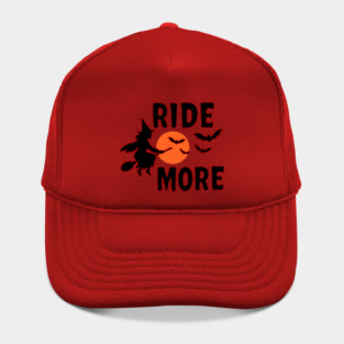 Ride More - Flying Halloween Witch with Bats and Moon Hat