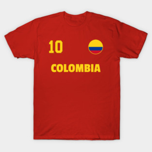 Colombia Retro Vintage Soccer Football Jersey for Colombian Supporters T-Shirt