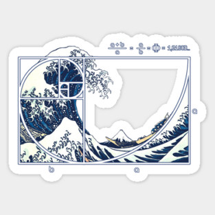 The Great Fibonacci Wave Sticker