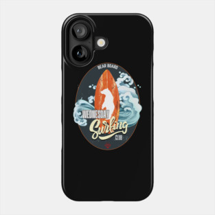 Vintage Surfing Bear Big Wednesday cult Surfboard red surf logo diamond retro Phone Case