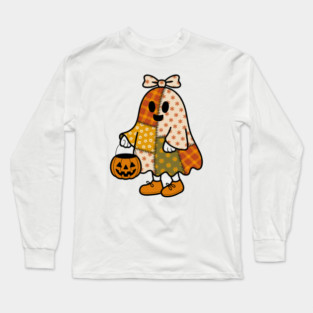 cute ghost halloween Long Sleeve T-Shirt