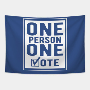 One Person One Vote Political Tapestry