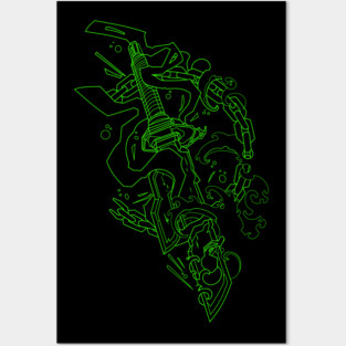 jujutsu kaisen blade Posters and Art