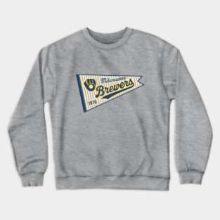 Milwaukee Brewers Penant Crewneck Sweatshirt