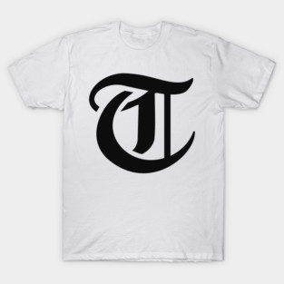Tracen T - Old English Gothic Letter - (Black) T-Shirt