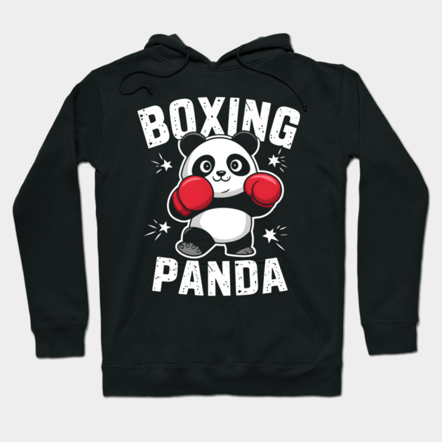 Boxing Panda – Cute Funny Panda Boxer Hoodie by MakerMind8.2