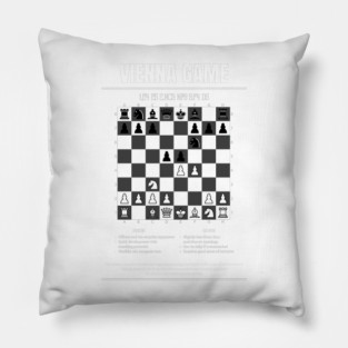 Vienna Game Chess Opening Pillow