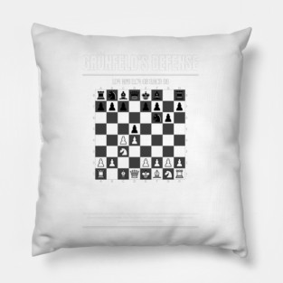 Grünfeld's Defense Chess Opening Pillow