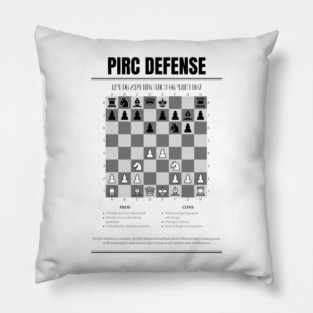 Pirc Defense Chess Opening Pillow