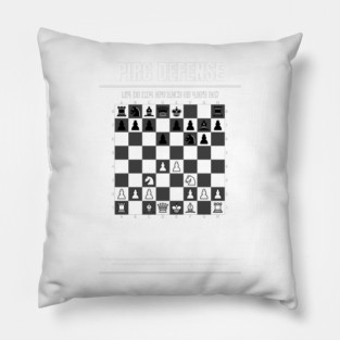 Pirc Defense Chess Opening Pillow