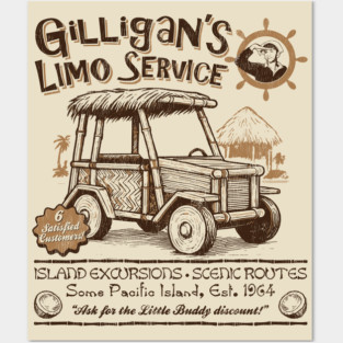 Gilligan's Limo Service Worn Posters and Art